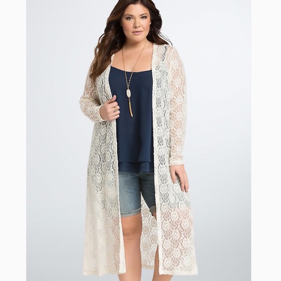 torrid Other - Torrid Allover Lace Duster New Sz 2/3